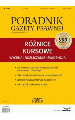 Różnice kursowe - wycena, rozliczanie, ewidencja - Aneta Szwęch - Ebook - 978-83-65947-76-5