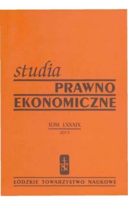 Studia Prawno-Ekonomiczne t. 89/2013 - Praca zbiorowa - Ebook