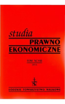 Studia Prawno-Ekonomiczne t. 98 - Praca zbiorowa - Ebook