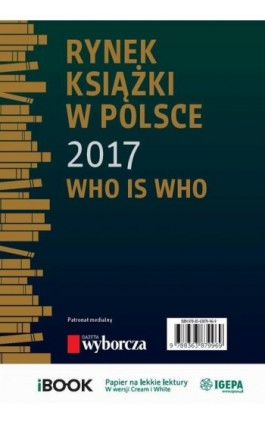 Rynek książki w Polsce 2017. Who is who - Piotr Dobrołęcki - Ebook - 978-83-63879-96-9