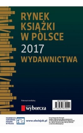 Rynek książki w Polsce 2017. Wydawnictwa - Praca zbiorowa - Ebook - 978-83-63879-92-1