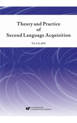 „Theory and Practice of Second Language Acquisition” 2018. Vol. 4 (1) - Ebook