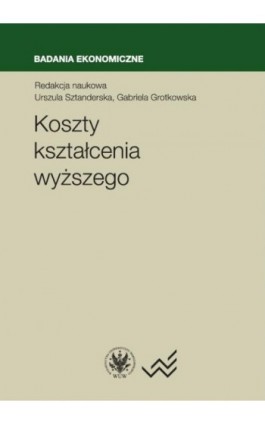 Koszty kształcenia wyższego - Ebook - 978-83-235-2755-8