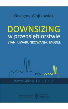Downsizing w przedsiębiorstwie. Stan, uwarunkowania, model - Grzegorz Wojtkowiak - Ebook - 978-83-66199-65-1