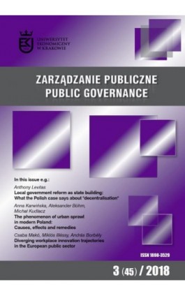 Zarządzanie Publiczne nr 3(45)/2018 - Anthony Levitas - Ebook