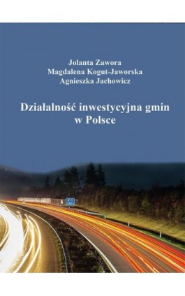 Działalność inwestycyjna gmin w Polsce - Jolanta Zawora - Ebook - 978-83-66017-01-6