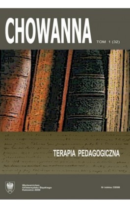 „Chowanna” 2009, R. 52 (65), T. 1 (32): Terapia pedagogiczna - Ebook