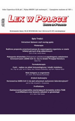 Lek w Polsce nr 3/2020 - Praca zbiorowa - Ebook