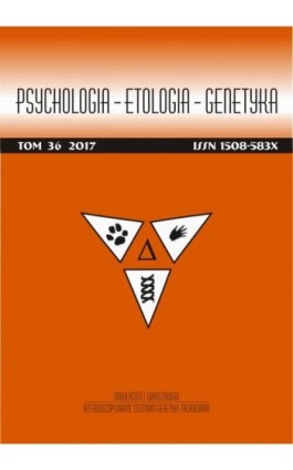 Psychologia-Etologia-Genetyka nr 36/2017 - Ewa Skimina - Ebook