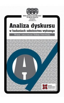 Analiza dyskursu w badaniach szkolnictwa wyższego - Helena Ostrowicka - Ebook - 978-83-7963-071-4