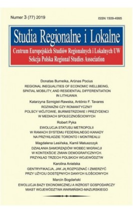 Studia Regionalne i Lokalne nr 3(77)/2019 - Donatas Burneika - Ebook