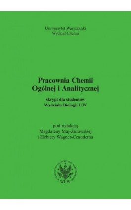 Pracownia Chemii Ogólnej i Analitycznej - Ebook - 978-83-235-3597-3