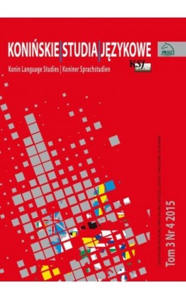 Konińskie Studia Językowe Tom 3 Nr 4 2015 - Ebook