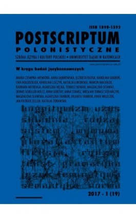 „Postscriptum Polonistyczne” 2017, nr 1 (19): W kręgu badań językoznawczych - Ebook