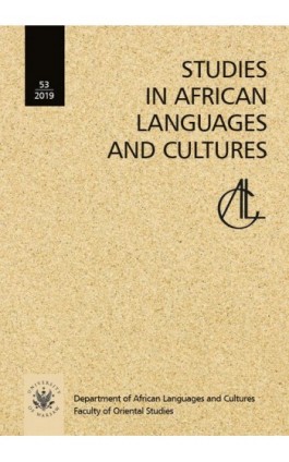 Studies in African Languages and Cultures. Volumen 53 (2019) - Ebook