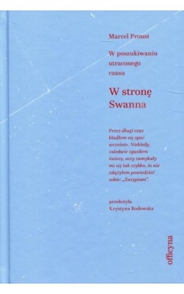 W stronę Swanna - Marcel Proust - Ebook - 978-83-62409-86-0