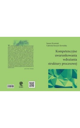 Kompetencyjne uwarunkowania wdrażania struktury procesowej - autor zbiorowy - Ebook - 978-83-66353-10-7