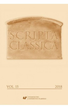 Scripta Classica 2018. Vol. 15 - Ebook