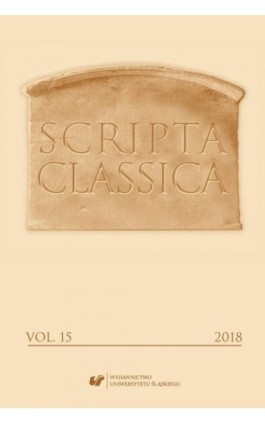 „Scripta Classica” 2018. Vol. 15 - Ebook