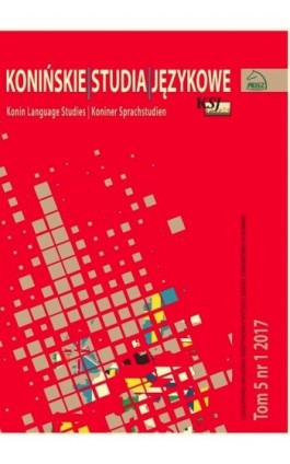 Konińskie Studia Językowe Tom 5 Nr 1 2017 - Ebook