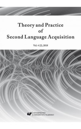 Theory and Practice of Second Language Acquisition 2018. Vol. 4 (2) - Ebook