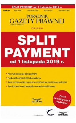 Split payment od 1 listopada 2019 r. - Praca zbiorowa - Ebook - 978-83-8137-629-7