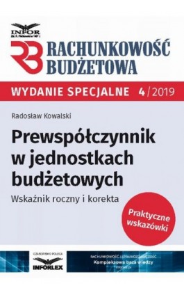 Prewspółczynnik w jednostkach budżetowych - Radosław Kowalski - Ebook - 978-83-8137-666-2