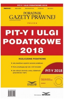 PIT-y i ulgi podatkowe 2018 Podatki 2/2019 - Praca zbiorowa - Ebook - 978-83-8137-415-6