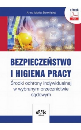 Bezpieczeństwo i higiena pracy. Środki ochrony indywidualnej w wybranym orzecznictwie sądowym (e-book) - Anna Maria Słowińska - Ebook - 978-83-7804-594-6