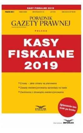 Kasy Fiskalne 2019 - Praca zbiorowa - Ebook - 978-83-8137-411-8