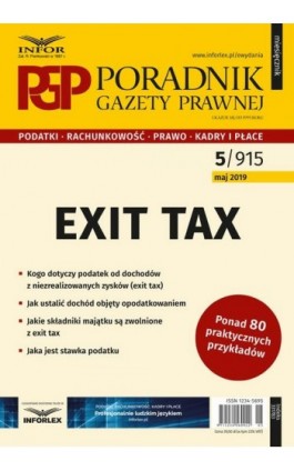 Exit tax - Praca zbiorowa - Ebook - 978-83-8137-569-6