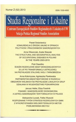 Studia Regionalne i Lokalne nr 2(52)/2013 - Grzegorz Gorzelak - Ebook