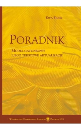 Poradnik - Ewa Ficek - Ebook - 978-83-8012-021-1