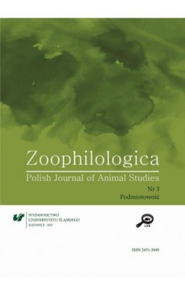 Zoophilologica. Polish Journal of Animal Studies 2017, nr 3: Podmiotowość - Ebook