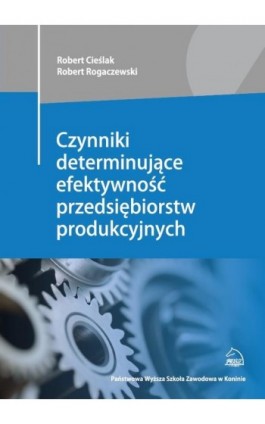 Czynniki determinujące efektywność przedsiębiorstw produkcyjnych - Robert Cieślak - Ebook - 978-83-65038-34-0