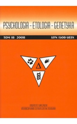 Psychologia-Etologia-Genetyka nr 18/2008 - Ebook