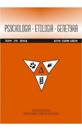 Psychologia-Etologia-Genetyka nr 29/2014 - Włodzimierz Oniszczenko - Ebook