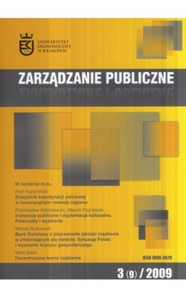 Zarządzanie Publiczne nr 3(9)/2009 - Ebook