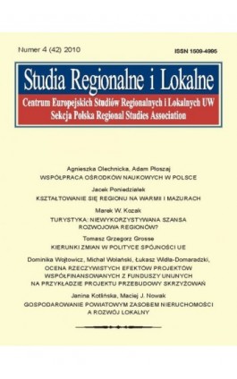 Studia Regionalne i Lokalne nr 4(42)/2010 - Ebook