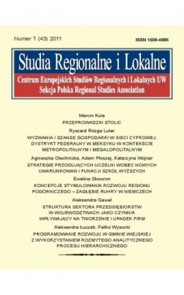 Studia Regionalne i Lokalne nr 1(43)/2011 - Ebook