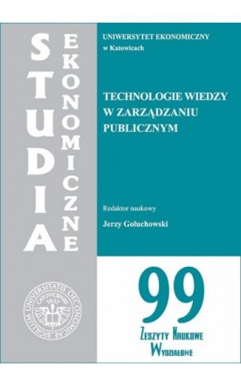 Technologie wiedzy w zarządzaniu publicznym. SE 99 - Ebook - 978-83-7246-772-0