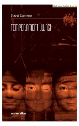 Temperament uwagi - Błażej Szymura - Ebook - 978-83-242-1111-1