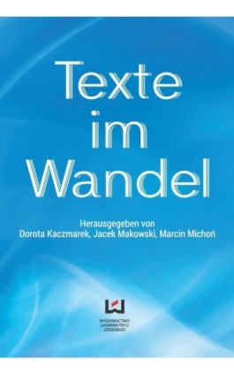 Texte im Wandel - Ebook - 978-83-7969-655-0