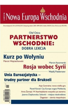 Nowa Europa Wschodnia 6/2013. Partnerstwo wschodnie - Praca zbiorowa - Ebook