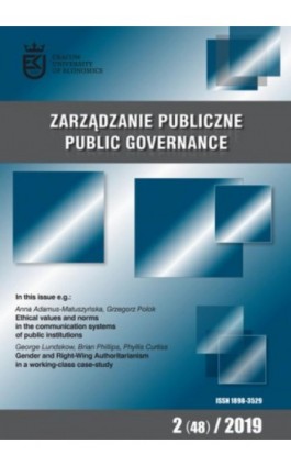 Zarządzanie Publiczne nr 2(48)/2019 - Anna Adamus-Matuszyńska - Ebook