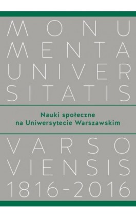 Nauki społeczne na Uniwersytecie Warszawskim - Ebook - 978-83-235-4304-6