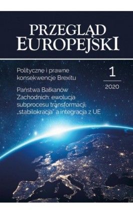 Przegląd Europejski 2020/1 - Konstanty Adam Wojtaszczyk - Ebook