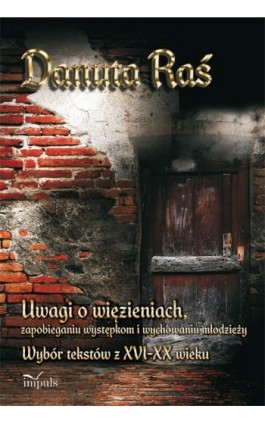 Uwagi o więzieniach, zapobieganiu występkom i wychowaniu młodzieży - Danuta  Raś  - Ebook - 978-83-7587-669-7