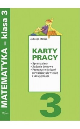 Karty pracy Matematyka 3 - Jadwiga Stasica - Ebook - 978-83-7850-502-0