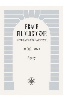 Prace Filologiczne. Literaturoznawstwo 10 (13) 2020 - Ebook